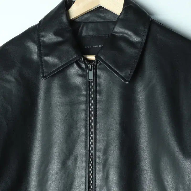 [BUNJANG] Spao Windbreaker Jacket / (XL-2XL) 스파오 집업 바람막이 점퍼자켓 합성가죽 블랙-1781F