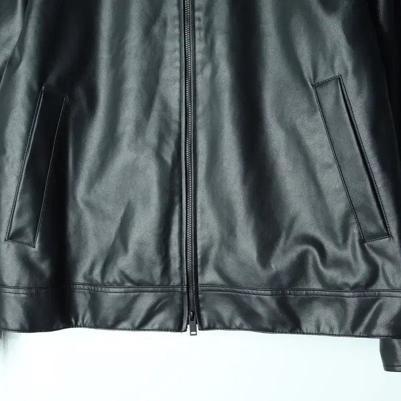 [BUNJANG] Spao Windbreaker Jacket / (XL-2XL) 스파오 집업 바람막이 점퍼자켓 합성가죽 블랙-1781F