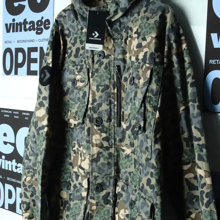 [BUNJANG] Converse Windbreaker Jacket / (2XL-4XL) 컨버스 집업 바람막이 점퍼자켓 새상품 야상-17820