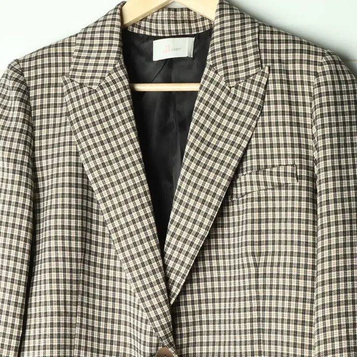 [BUNJANG] ZIGZAG Checkered Blazer Jacket / (S-M) 지고트 정장 슈트 자켓 블레이저 체크 경량 테일러-17821