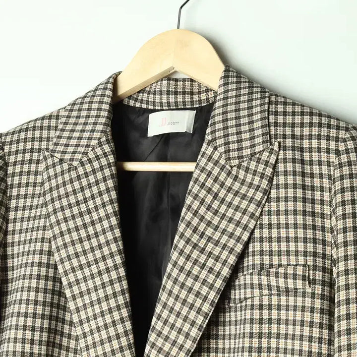 [BUNJANG] ZIGZAG Checkered Blazer Jacket / (S-M) 지고트 정장 슈트 자켓 블레이저 체크 경량 테일러-17821
