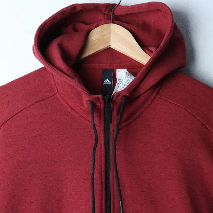 [BUNJANG] Adidas Functional Hoodie Burgundy Old School / (L) 아디다스 후드집업 기능성 버건디 올드스쿨-178A6