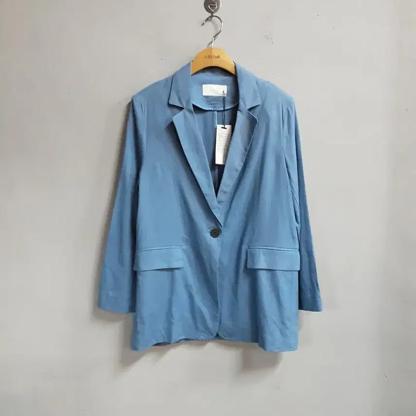 [BUNJANG] Visit in New York Oversized Jacket / 택새상품) 비지트인뉴욕 소라색 오버핏 자켓 55/66