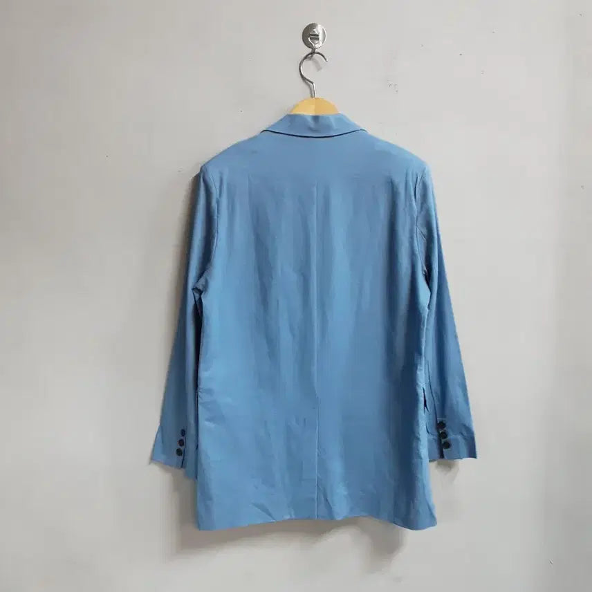 [BUNJANG] Visit in New York Oversized Jacket / 택새상품) 비지트인뉴욕 소라색 오버핏 자켓 55/66