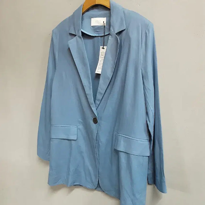 [BUNJANG] Visit in New York Oversized Jacket / 택새상품) 비지트인뉴욕 소라색 오버핏 자켓 55/66