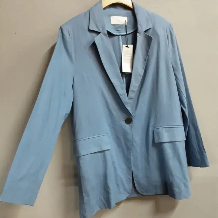 [BUNJANG] Visit in New York Oversized Jacket / 택새상품) 비지트인뉴욕 소라색 오버핏 자켓 55/66
