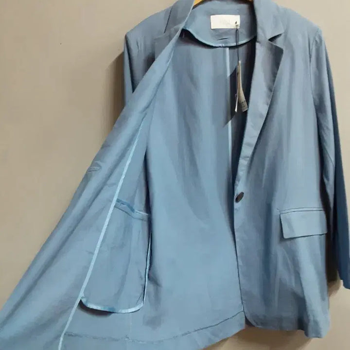 [BUNJANG] Visit in New York Oversized Jacket / 택새상품) 비지트인뉴욕 소라색 오버핏 자켓 55/66