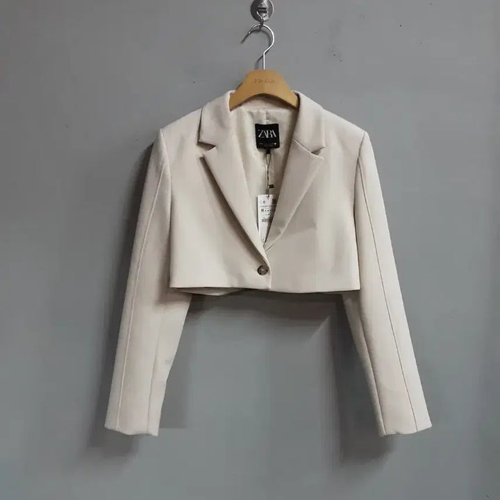 [BUNJANG] Zara Cropped Blazer Ivory M / 택새상품) 자라 크롭 블레이저 아이보리 M