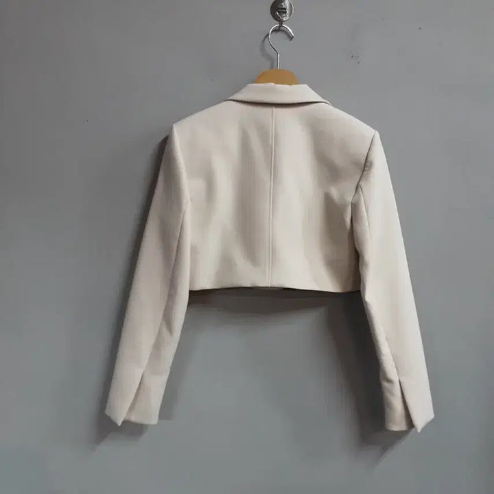 [BUNJANG] Zara Cropped Blazer Ivory M / 택새상품) 자라 크롭 블레이저 아이보리 M