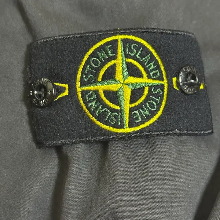 [BUNJANG] Stone Island Brushed Cotton Wool Effect Overshirt - Black / 스톤아일랜드 브러쉬드 코튼 울드이펙트 오버셔츠 블랙