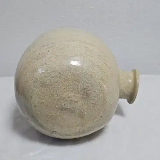 [BUNJANG] Early Joseon Dynasty White Porcelain Jar / 옛날 고려 백자  장군병? 조선 분청? 조선 초기 백자도자기 장군병