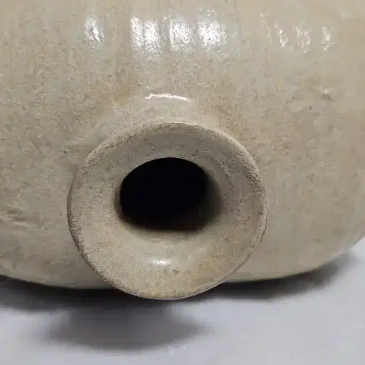 [BUNJANG] Early Joseon Dynasty White Porcelain Jar / 옛날 고려 백자  장군병? 조선 분청? 조선 초기 백자도자기 장군병
