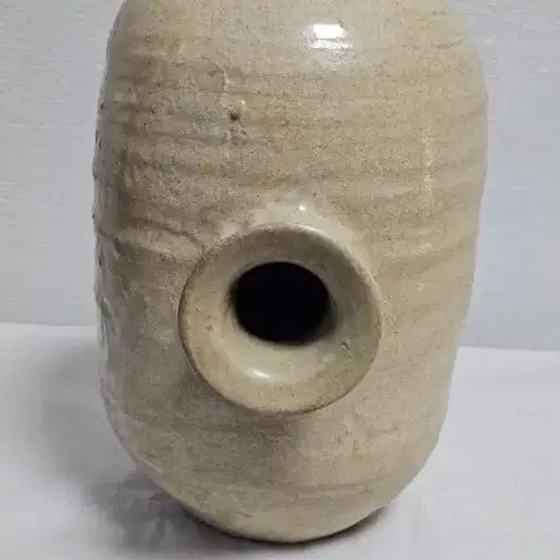 [BUNJANG] Early Joseon Dynasty White Porcelain Jar / 옛날 고려 백자  장군병? 조선 분청? 조선 초기 백자도자기 장군병