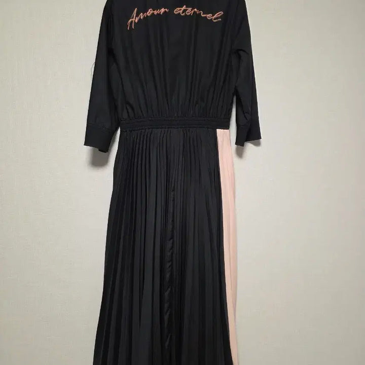 [BUNJANG] DEWL Black Pleated Long Dress / DEWL 블랙 플리츠 롱 원피스