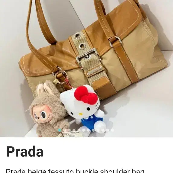 [SOLD OUT] 프라다 정품 이스트웨스트백 프라다 테수토 숄더 바게트백