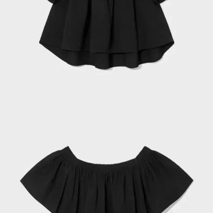[BUNJANG] Kindersalmon Black Blouse / kindersalmon킨더살몬 블랙 블라우스 상의  프리사이즈