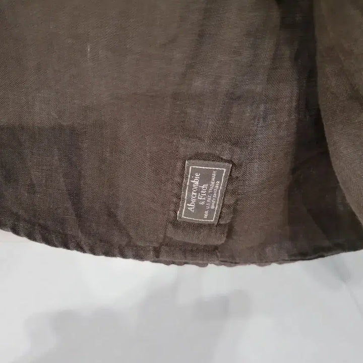 [BUNJANG] Abercrombie &amp; Fitch Premium Linen Shirt (Brown) / 하와이의 여유를 담은, 아베크롬비 프리미엄 린넨 셔츠 (브라운)
