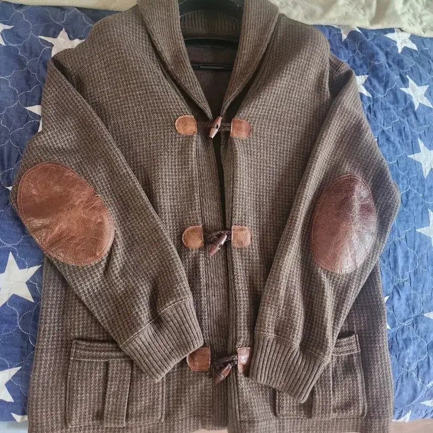 [SOLD OUT] 폴로 랄프로렌 보이즈 xl 가죽덧뎀 떡볶이 가디건