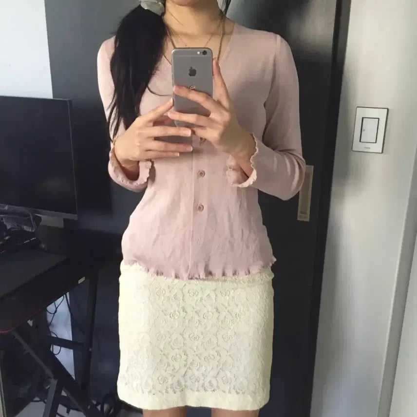 [BUNJANG] Comme Ca Romantic Fairy Lace Midi Skirt / Comme Ca 로맨틱 페어리 레이스 미디 스커트