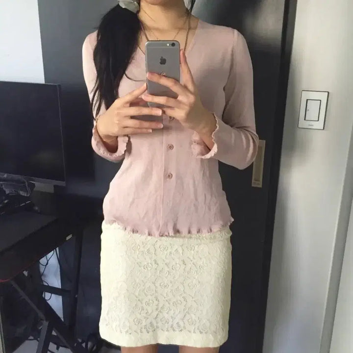 [BUNJANG] Comme Ca Romantic Fairy Lace Midi Skirt / Comme Ca 로맨틱 페어리 레이스 미디 스커트