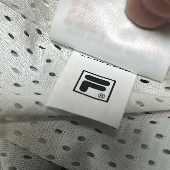 [BUNJANG] Fila Windbreaker Jacket Ivory/Blue [L] / 휠라 바람막이 자켓 아이보리/블루 [L/100]