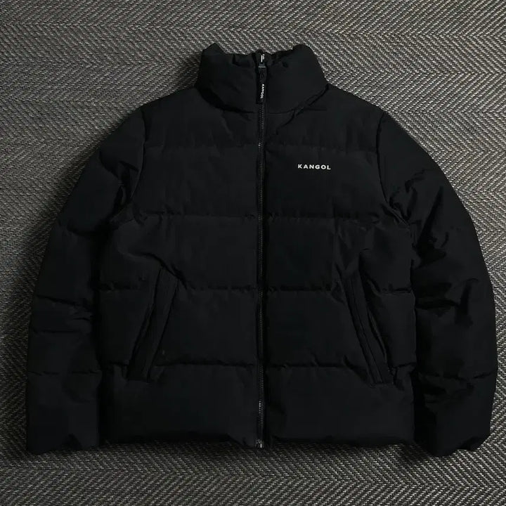 [BUNJANG] Kangol Original Basic Duck Down Puffer Jacket Black M / 캉골 오리지널 베이직 덕다운 푸퍼 패딩 블랙y 4752