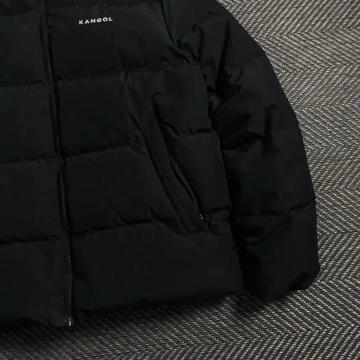 [BUNJANG] Kangol Original Basic Duck Down Puffer Jacket Black M / 캉골 오리지널 베이직 덕다운 푸퍼 패딩 블랙y 4752
