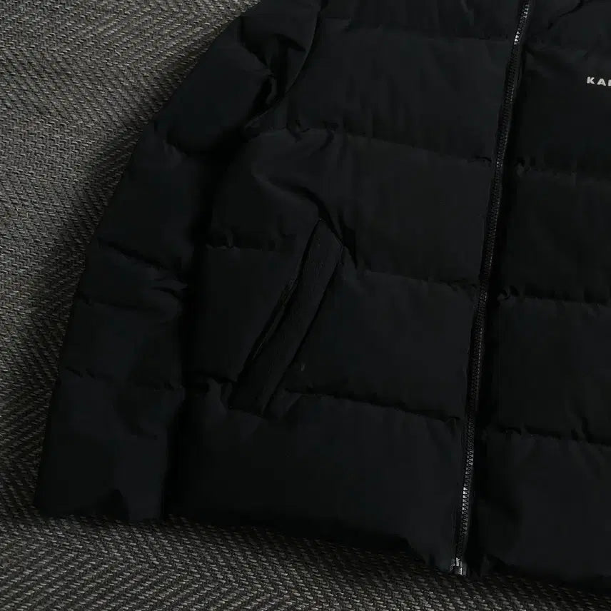 [BUNJANG] Kangol Original Basic Duck Down Puffer Jacket Black M / 캉골 오리지널 베이직 덕다운 푸퍼 패딩 블랙y 4752