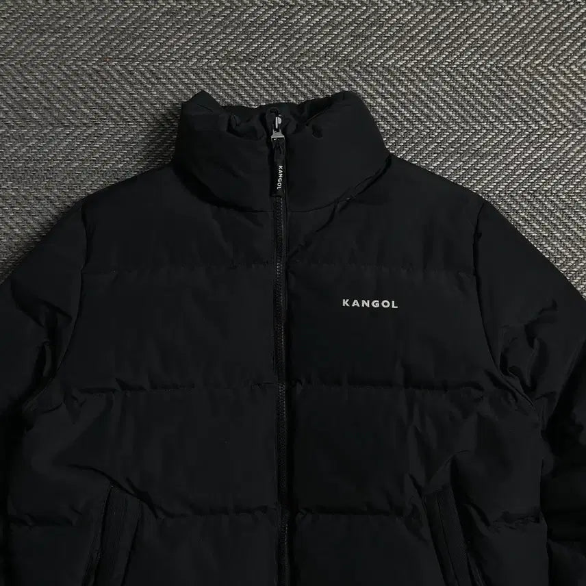 [BUNJANG] Kangol Original Basic Duck Down Puffer Jacket Black M / 캉골 오리지널 베이직 덕다운 푸퍼 패딩 블랙y 4752