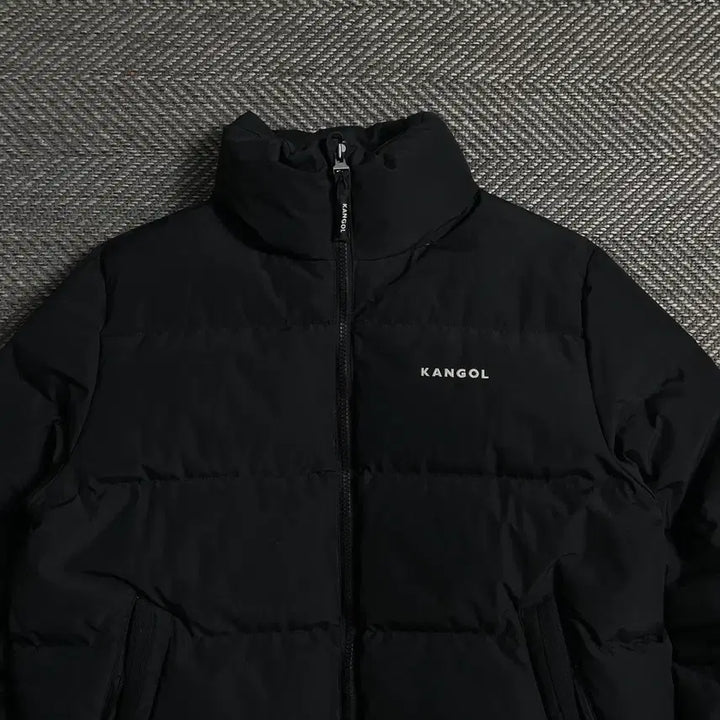 [BUNJANG] Kangol Original Basic Duck Down Puffer Jacket Black M / 캉골 오리지널 베이직 덕다운 푸퍼 패딩 블랙y 4752