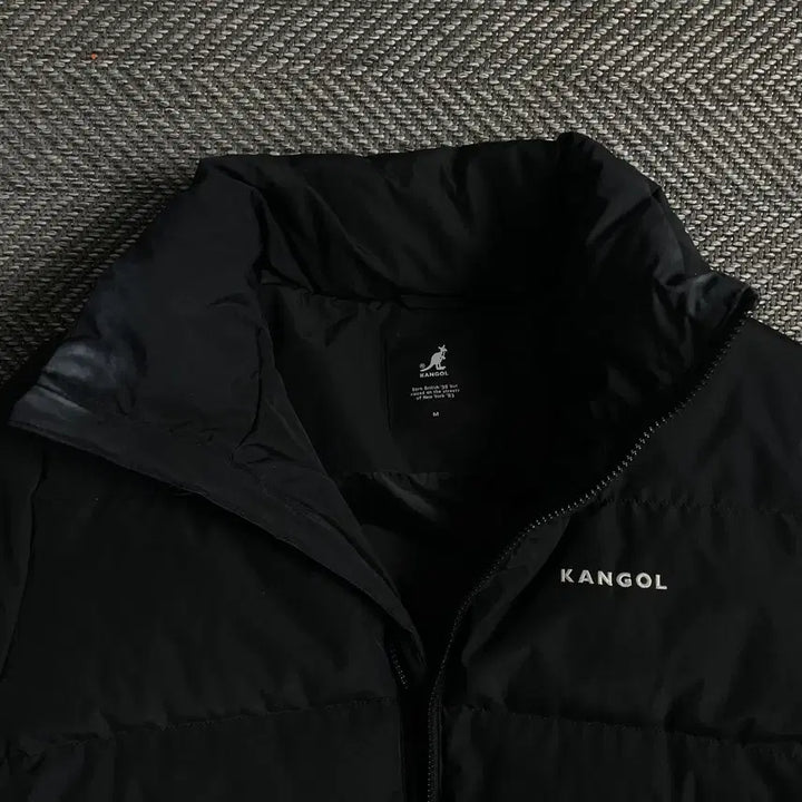[BUNJANG] Kangol Original Basic Duck Down Puffer Jacket Black M / 캉골 오리지널 베이직 덕다운 푸퍼 패딩 블랙y 4752