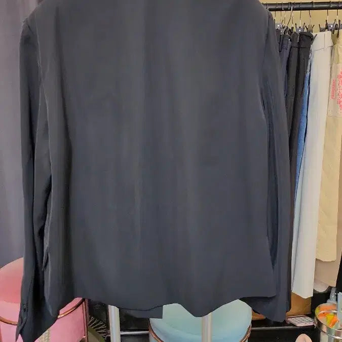 [BUNJANG] Lucky Chouette Black Gold Button Jacket / 럭키슈에뜨 블랙 금장 더블 버튼 자켓