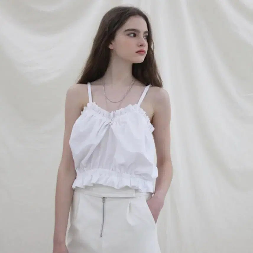 [BUNJANG] Soft Seoul Sleeveless Top / 소프트서울 나시 슬리브리스 화이트
