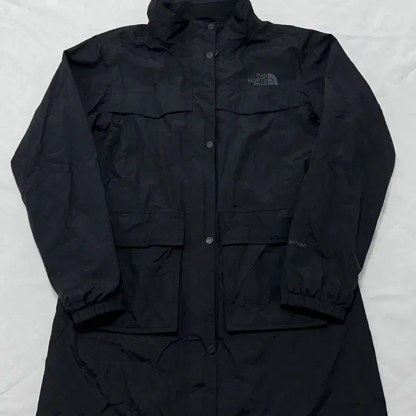 [BUNJANG] The North Face HyVent Black Long Windbreaker Jacket / 노스페이스 HyVent 블랙 롱 바람막이 자켓