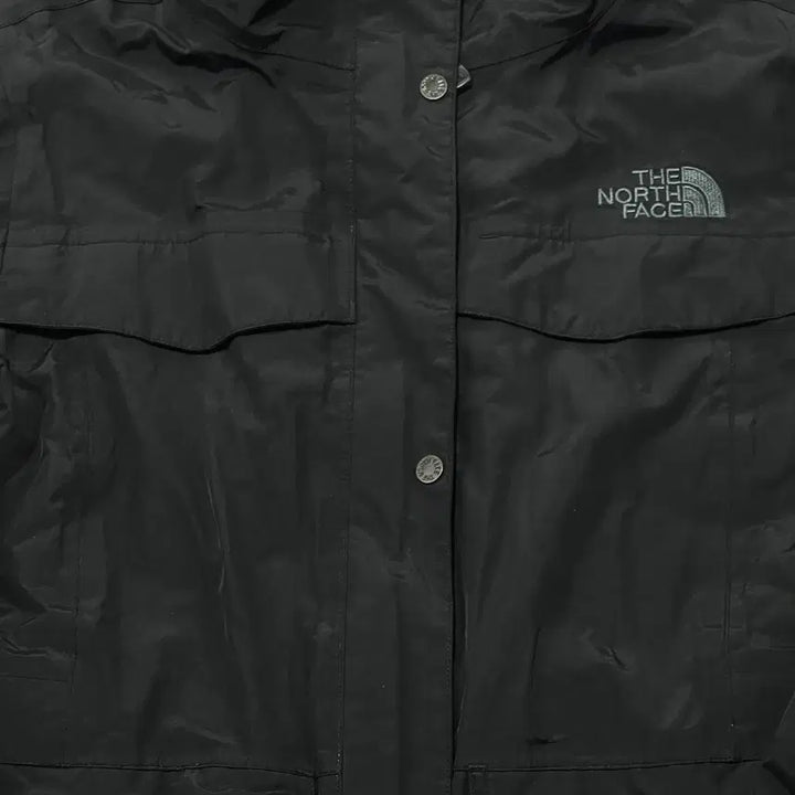[BUNJANG] The North Face HyVent Black Long Windbreaker Jacket / 노스페이스 HyVent 블랙 롱 바람막이 자켓