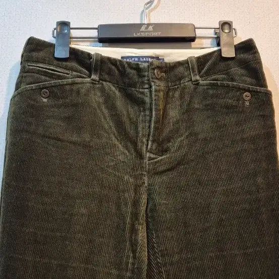 [BUNJANG] Ralph Lauren Khaki Corduroy Span Slacks / 랄프로렌 2사이즈 카키 코듀로이 스판슬랙스
