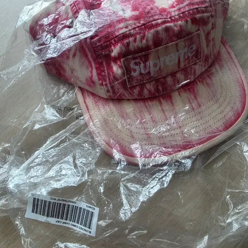 [BUNJANG] Supreme Bleached Camp Cap Red / 슈프림 블리치드캠프캡 레드