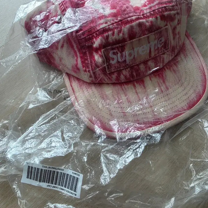 [BUNJANG] Supreme Bleached Camp Cap Red / 슈프림 블리치드캠프캡 레드
