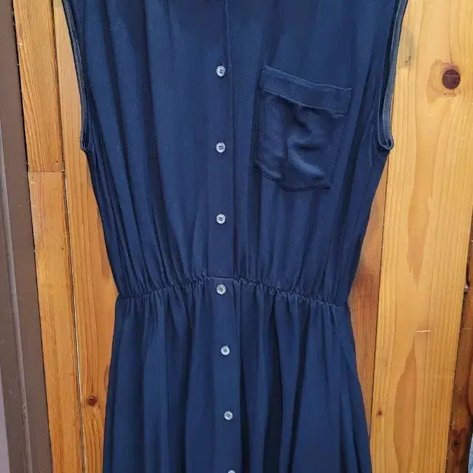 [BUNJANG] Studio Tomboy Navy Midi Dress / 스튜디오 톰보이 여성 원피스