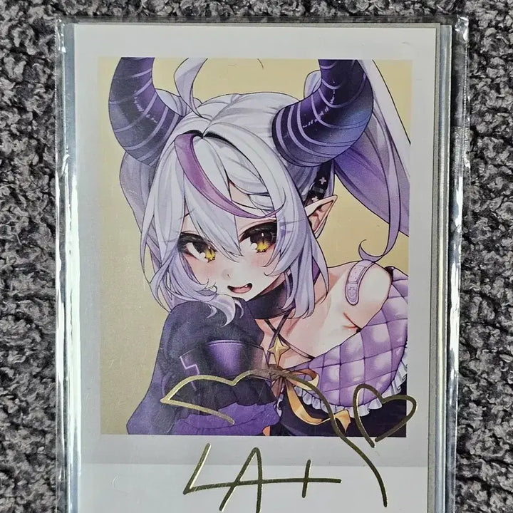 [BUNJANG] Hololive La+ Darknesss Birthday Commemorative Cheki-style Card / 홀로라이브 라플라스 다크니스 2023 생일기념 복제사인 체키풍카드