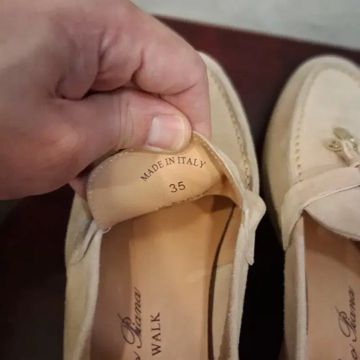 [BUNJANG] Loro Piana Summer Walk Loafers Beige / 로로피아나 썸머워크 로퍼 베이지