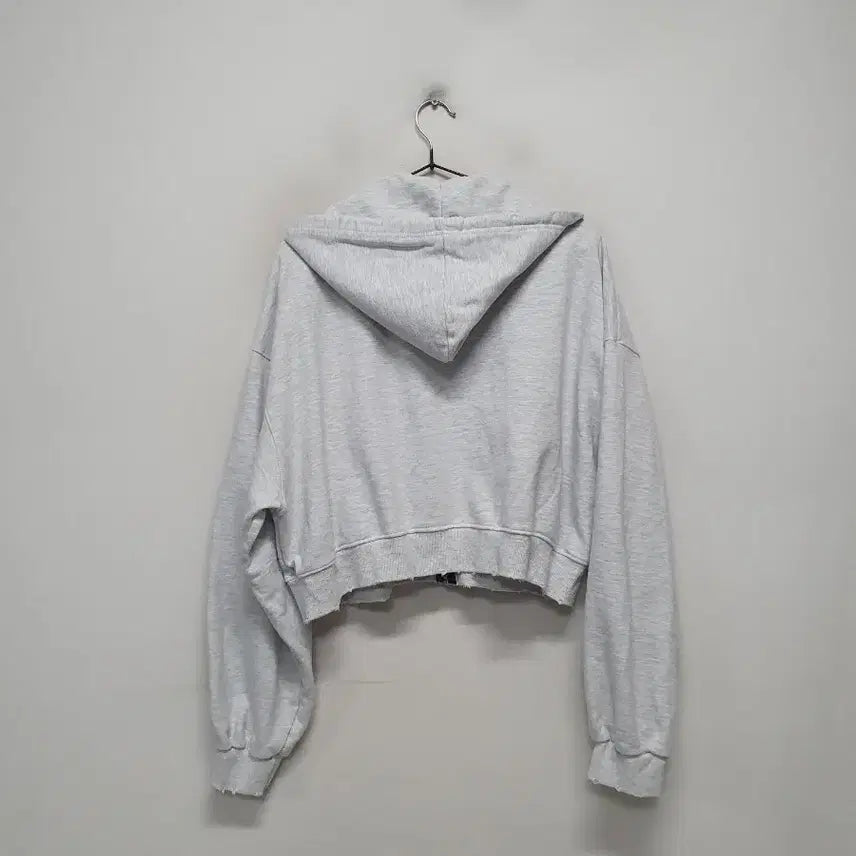 [BUNJANG] Midnight Move Navy Crop Hoodie Zip-Up / Midnight move 네이비 크롭 후드집업