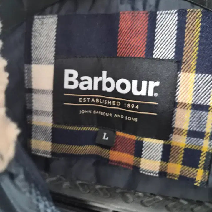 [BUNJANG] Barbour Quilted Jacket Black Sherpa Collar Large / 바버 퀼팅 자켓 블랙 뽀글이 카라 라지