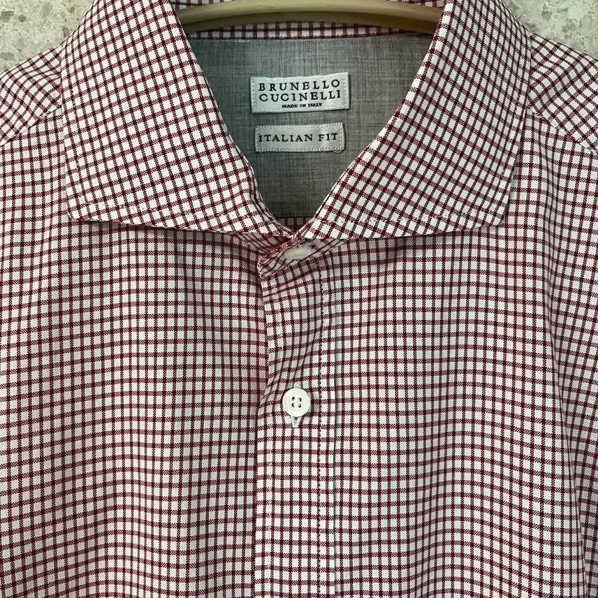 [SOLD OUT] 브루넬로 쿠치넬리 체크 셔츠 M 정품