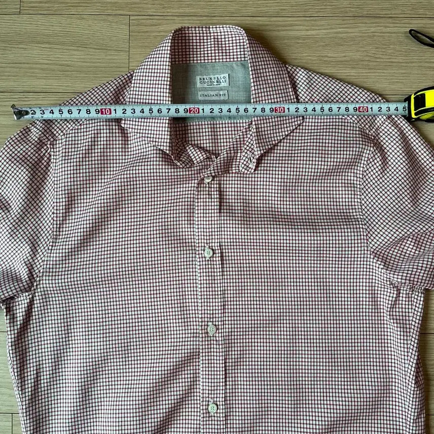 [SOLD OUT] 브루넬로 쿠치넬리 체크 셔츠 M 정품
