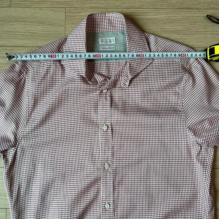 [SOLD OUT] 브루넬로 쿠치넬리 체크 셔츠 M 정품
