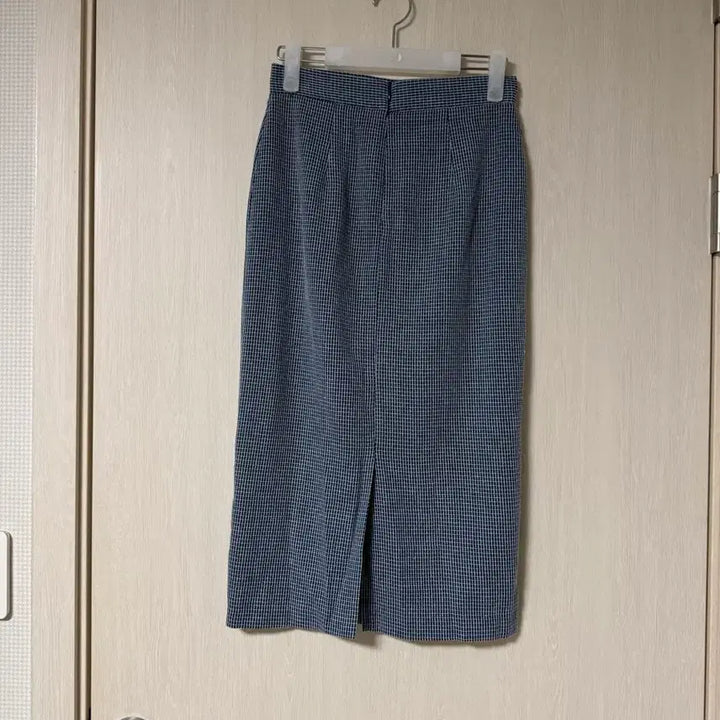 [BUNJANG] reine Navy Checkered H-Line Midi Skirt (S) / 렌느 reine 네이비 잔체크 H라인 미디스커트 (S)