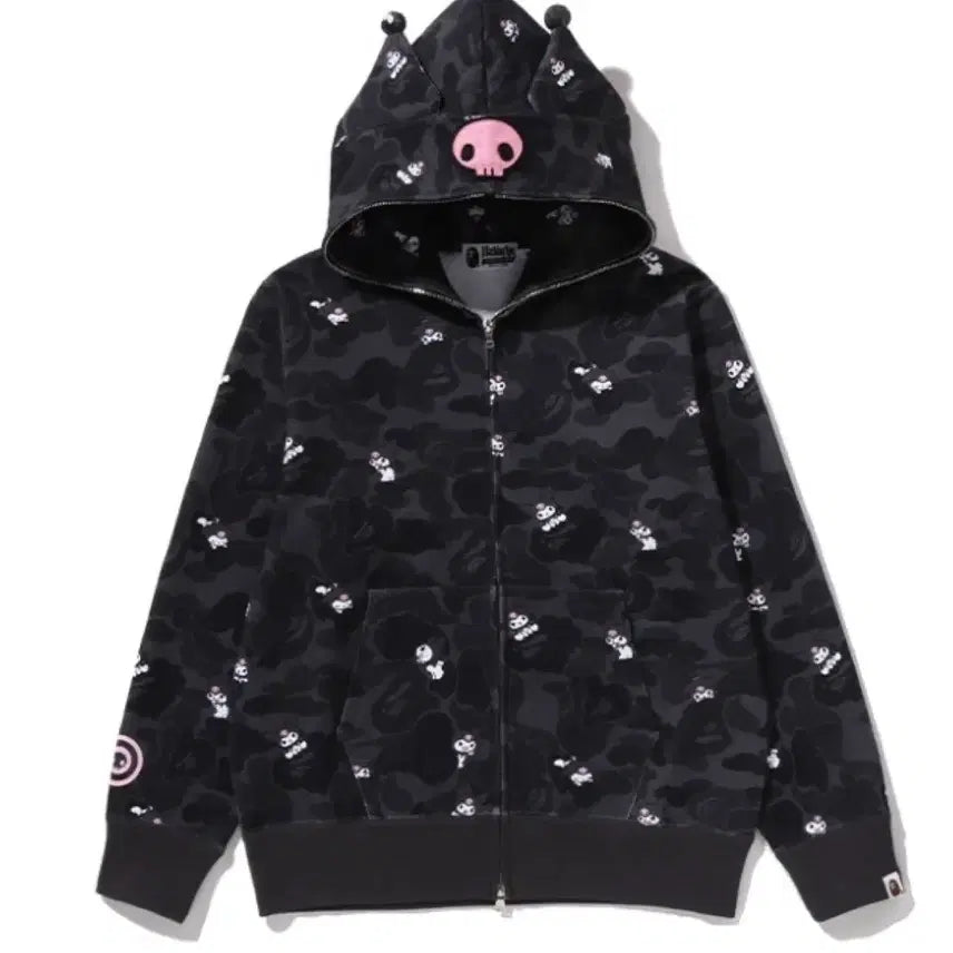 [BUNJANG] BAPE Sanrio Collaboration Apparel / 판매)베이프 산리오 콜라보 쿠로미 후드 헬로키티 티셔츠