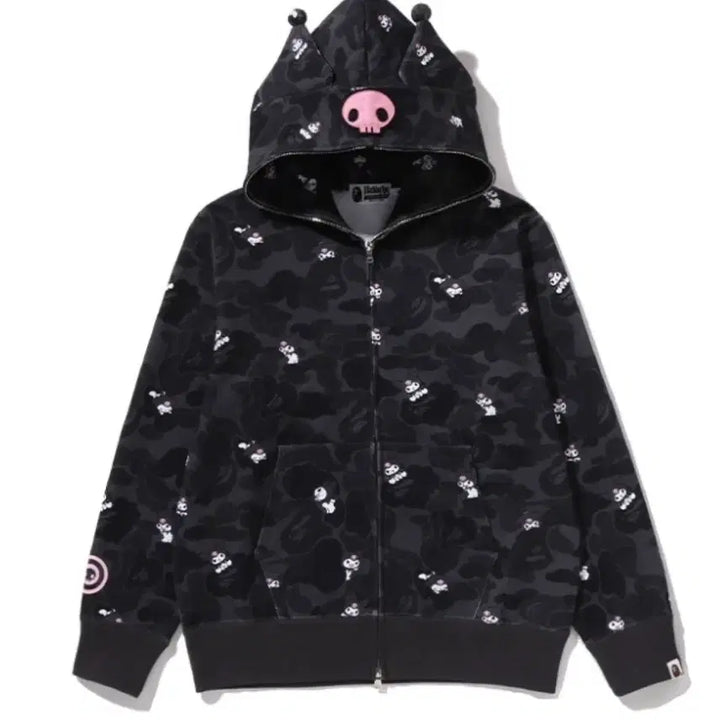 [BUNJANG] BAPE Sanrio Collaboration Apparel / 판매)베이프 산리오 콜라보 쿠로미 후드 헬로키티 티셔츠