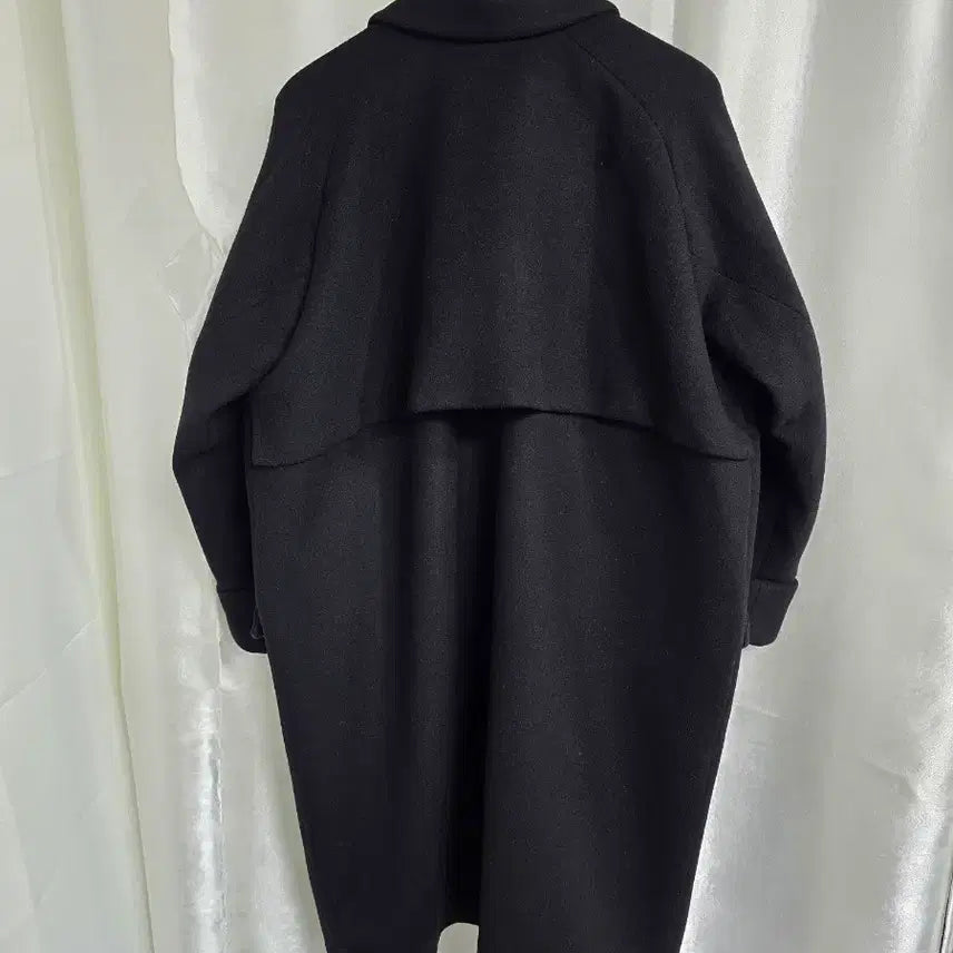 [BUNJANG] Tomboy Black Double Button Coat / 톰보이 블랙 더블 버튼 코트 (1795)